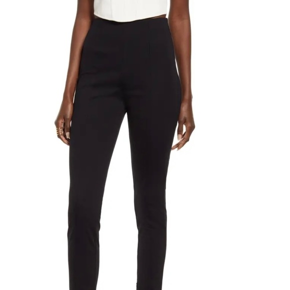 ZIP hems enhance the sleek look of flat-front pants styled w/ raised seams. NWT - Picture 1 of 6